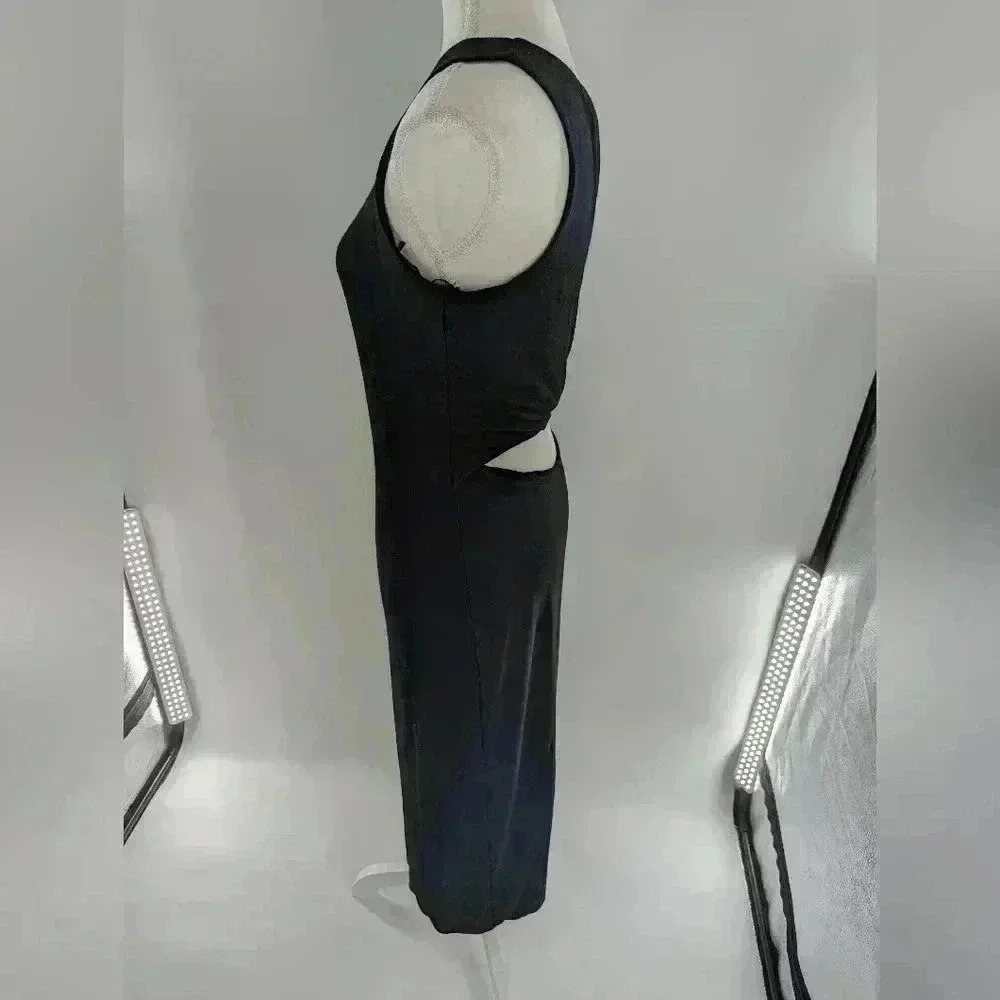 Socialite Women's Size Medium Black Long Dress With Open Cutout Back - Picture 2 of 8